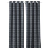 Rideaux assombrissants de chambre tartan gris alternativement, pour rester dans la limite de 150 caractères : rideaux assombrissants tartan gris rideaux foncés tartan gris