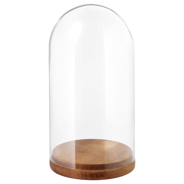 Härliga Cloche En Verre Avec Socle, Verre Transparent 27 Cm - Ikea