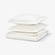 HAMPFLOCKEL Housse de couette et 2 taies, blanc, 240x220/65x65 cm