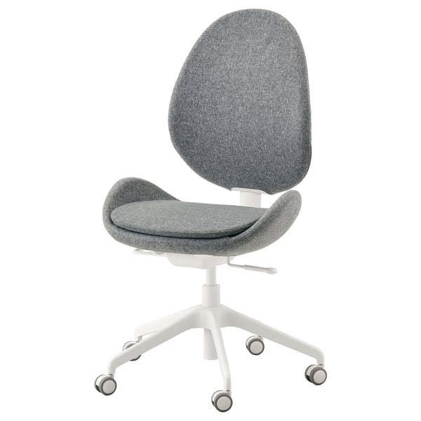 Hattefjall Chaise De Bureau Gunnared Gris Moyen Ikea