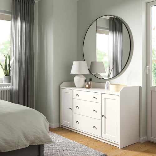 HAUGA Buffet, blanc, 140x84 cm - IKEA