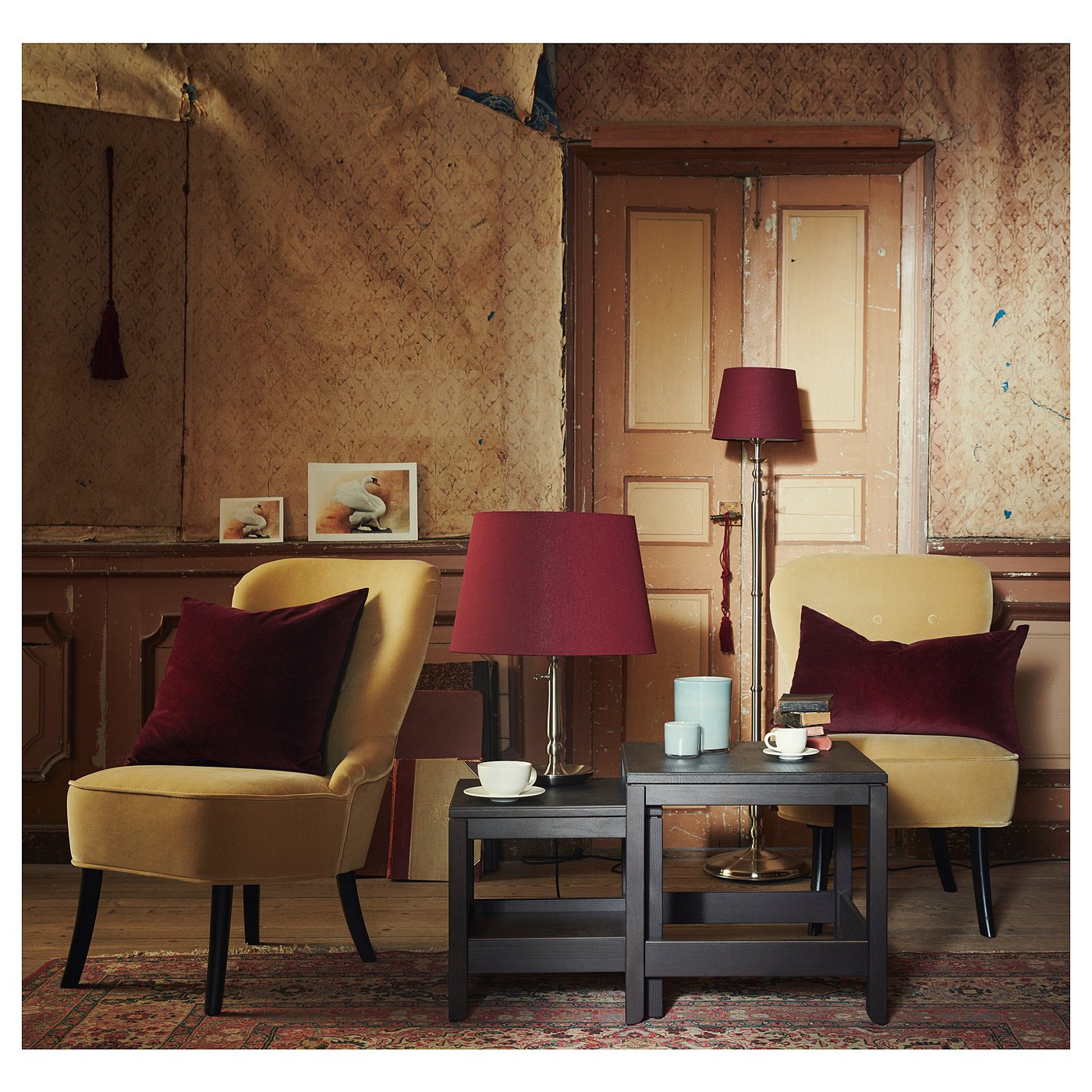 Havsta Tables Gigognes Lot De 2 Brun Fonce Ikea