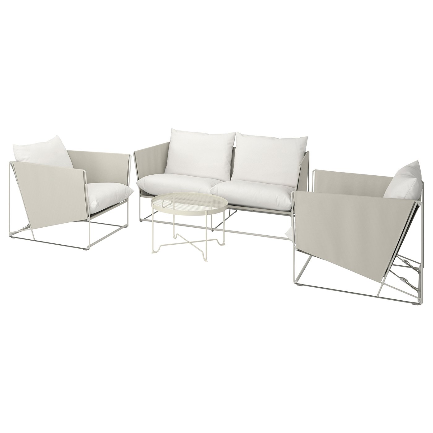 Havsten Ensemble 4 Places Int Ext Beige Ikea