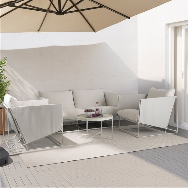Havsten Ensemble 4 Places Int Ext Beige Ikea
