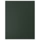 Une façade d’armoire de cuisine HAVSTORP vert foncé. Son rectangulaire est au design lisse et moderne.