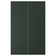 HAVSTORP : portes d’armoires vertes, rectangle, finition peinture acrylique lisse.