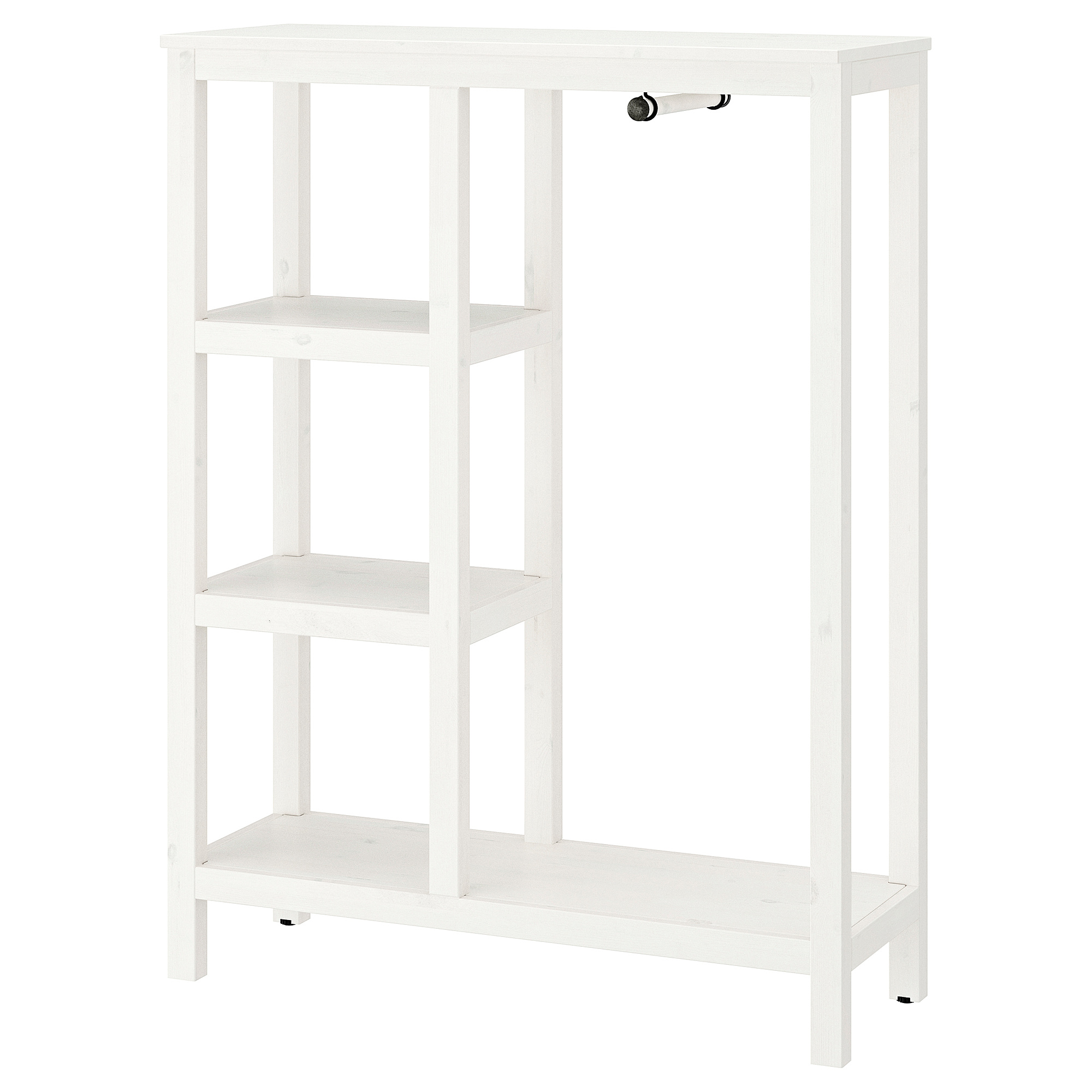 HEMNES Armoire ouverte, teinté blanc, 99x37x130 cm IKEA