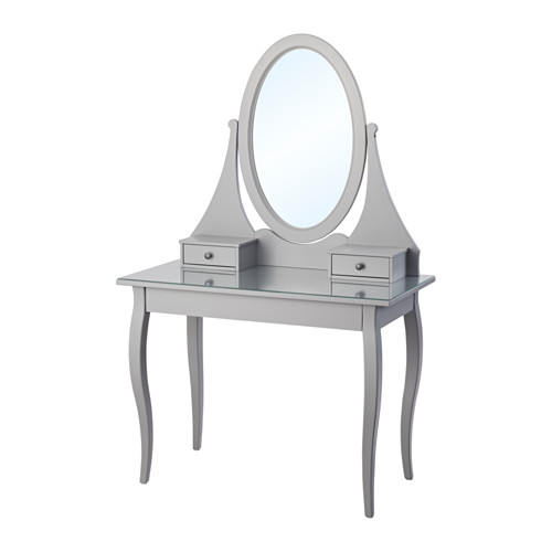 HEMNES Coiffeuse avec miroir gris IKEA