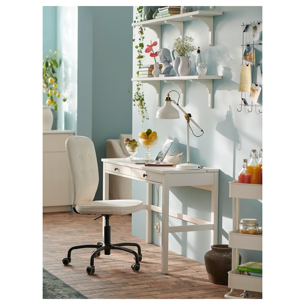 HEMNES Bureau 2 tiroirs teint blanc 120x47 cm IKEA HEMNES Bureau 2 tiroirs teint blanc 120x47 cm IKEA
