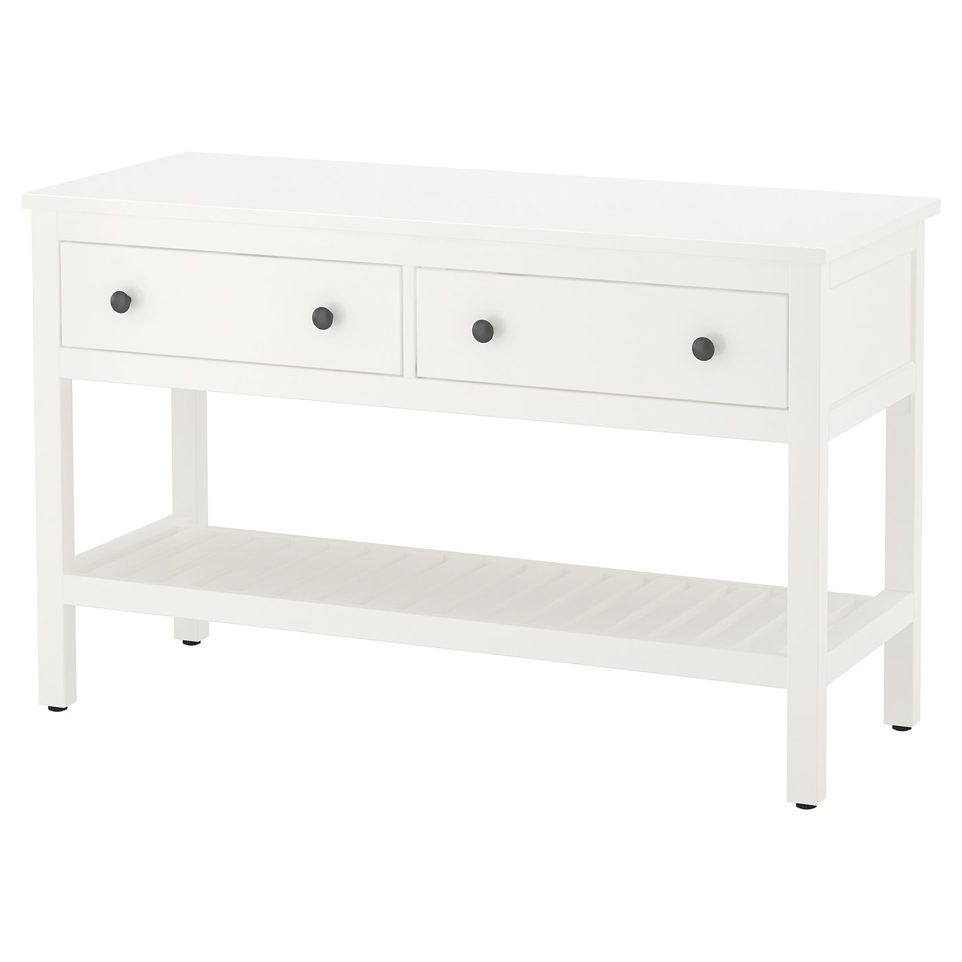 HEMNES Élément lavabo ouvert av 2 tiroirs - blanc 122 cm