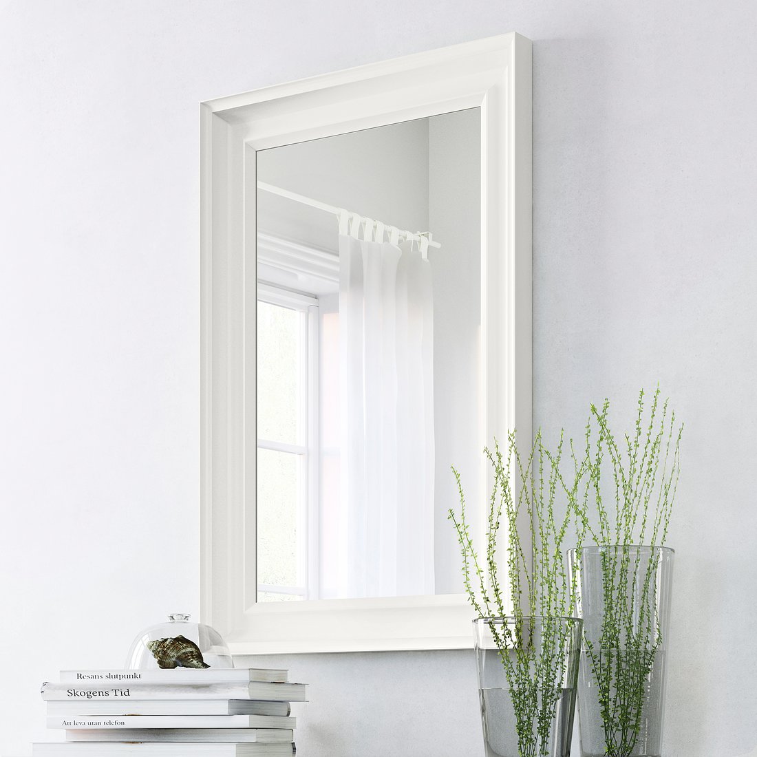 HEMNES Miroir, blanc, 60x90 cm IKEA