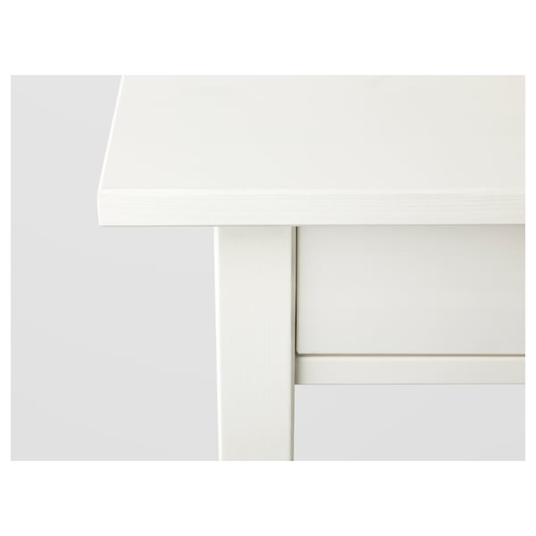 Hemnes Table De Chevet Teinte Blanc 46x35 Cm Ikea