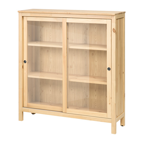 HEMNES Vitrine - brun clair - IKEA