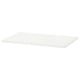Étagère blanche HJÄLPA, rectangulaire, au design simple, en papier recyclé et en plastique.