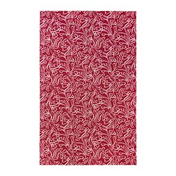 HÖSTAGILLE Nappe, rouge blanc/motif floral, 145x240 cm