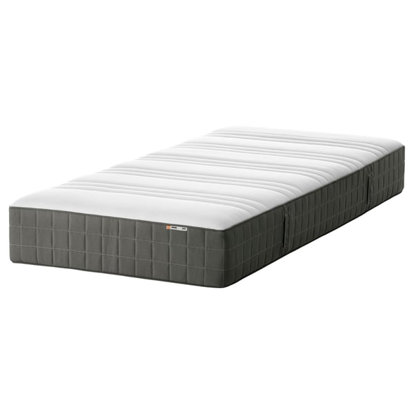 Hovag Matelas A Ressorts Ensaches Mi Ferme Gris Fonce 80x200 Cm Ikea