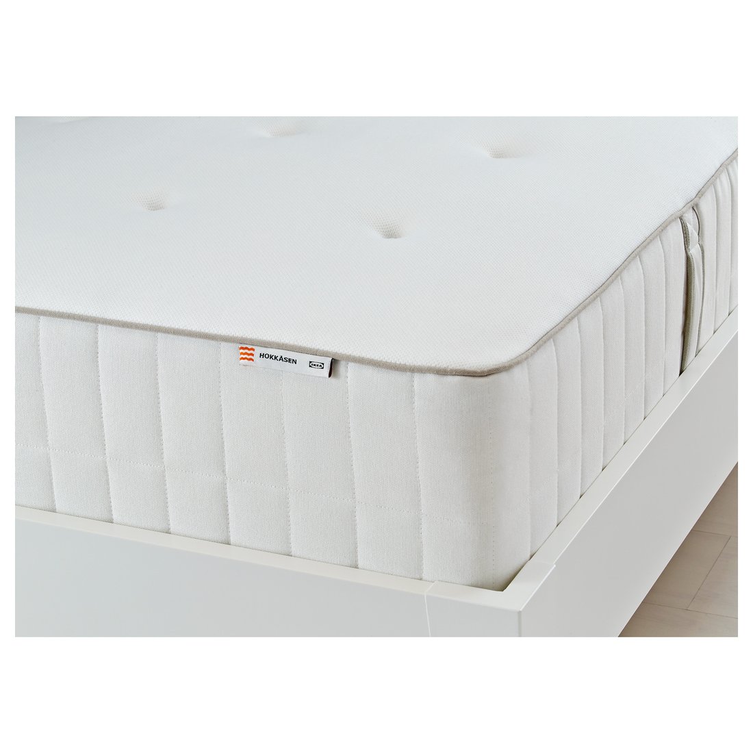 HOKKÅSEN Matelas à ressorts ensachés, mi-ferme, blanc, 140x200 cm - IKEA