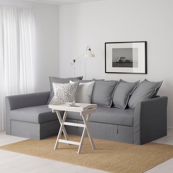 Holmsund Canape Convertible D Angle Nordvalla Gris Moyen Ikea