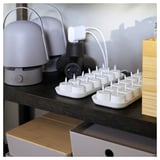 HORNFELS Rallonge, gris foncé, 1.8 m