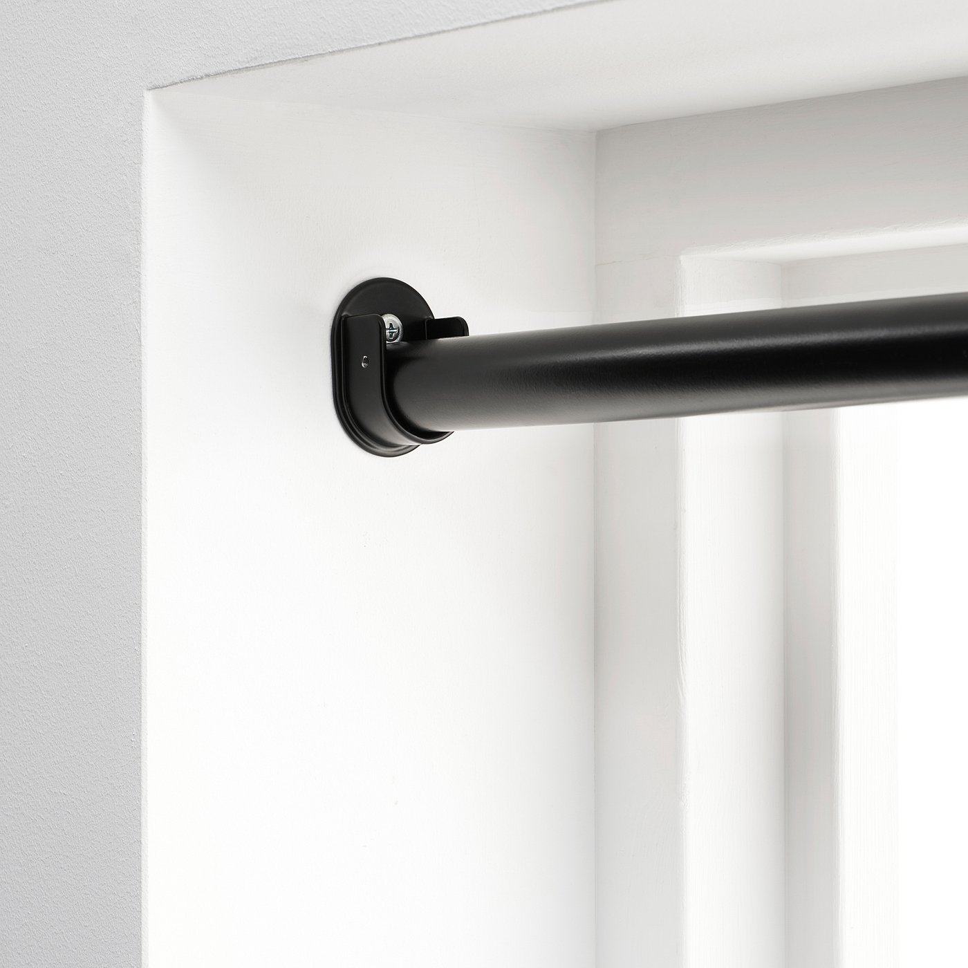 4 Supports Tringle à Rideau En Bois - Fixation Murale, Diamètres 2.5cm Et 3cm - Style Moderne