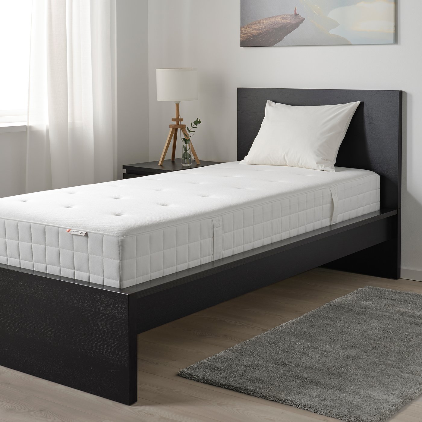 Hyllestad Matelas A Ressorts Ensaches Ferme Blanc 80x200 Cm Ikea