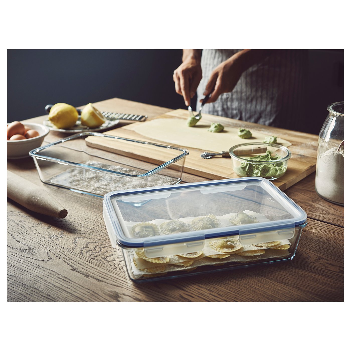 Ikea 365 Boite De Conservation Rectangulaire Verre Plastique Ikea