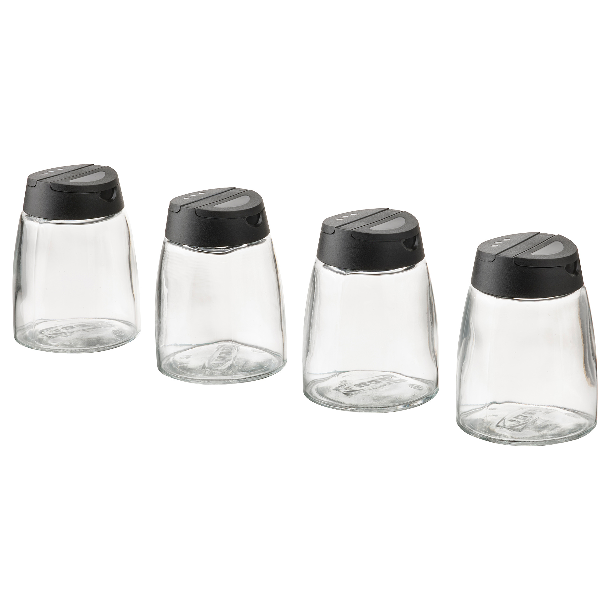 IKEA 365+ IHÄRDIG Bocaux à épices, verre, noir - IKEA