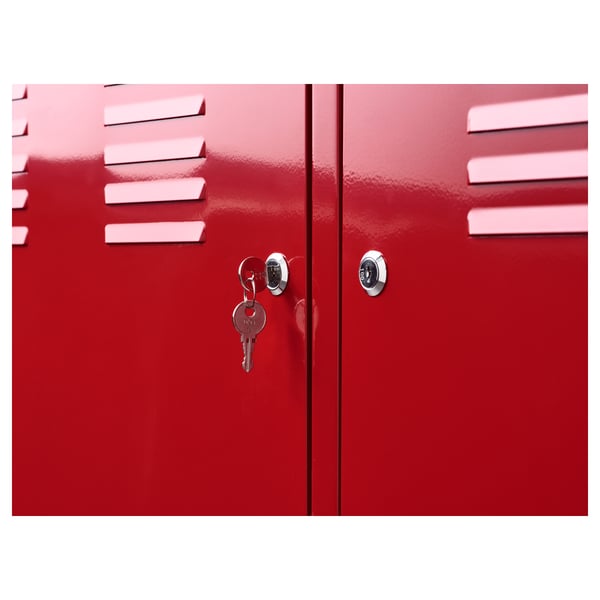 Ikea Ps Armoire Metallique Rouge 119x63 Cm Ikea