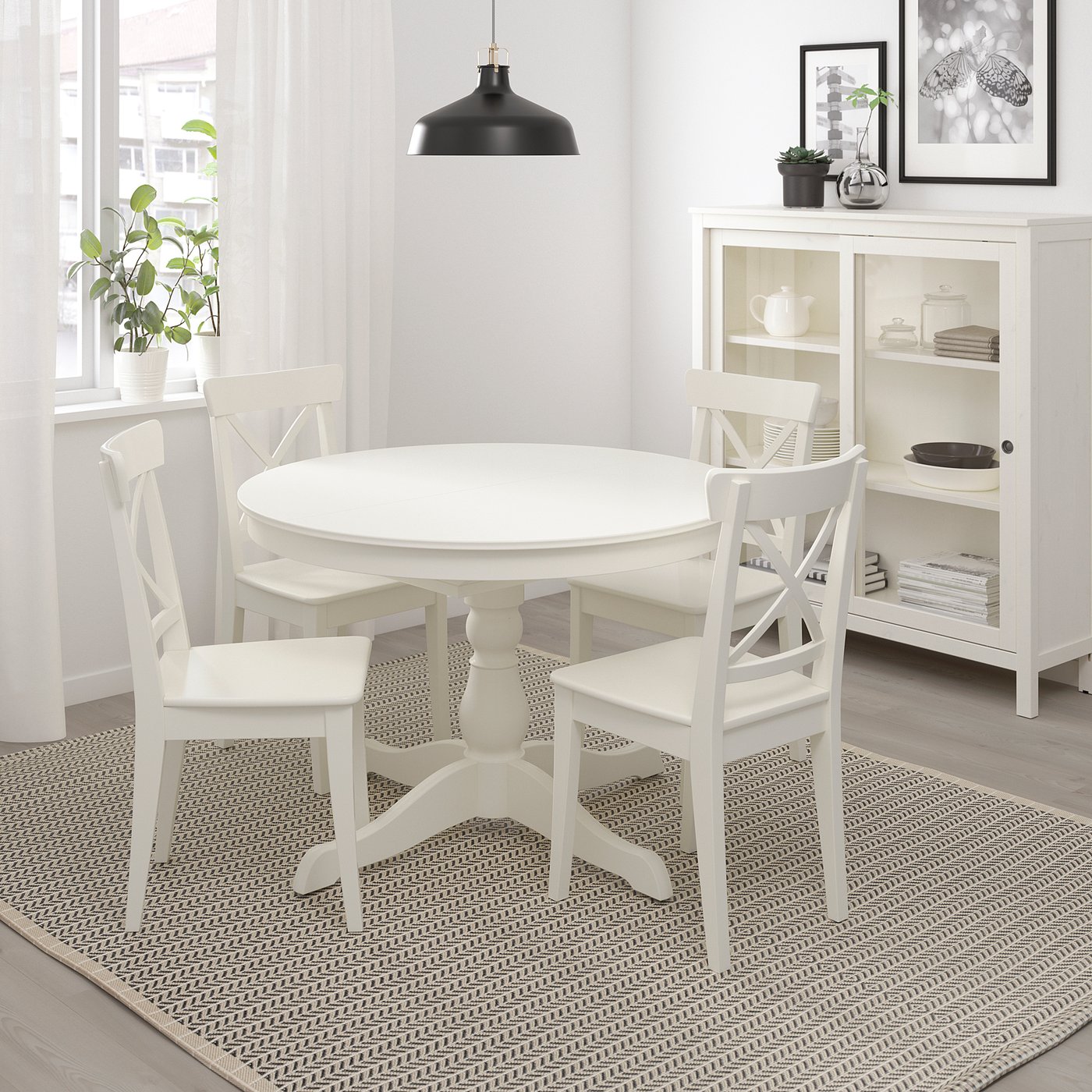 Ingatorp Table Extensible Blanc 110 155 Cm Ikea