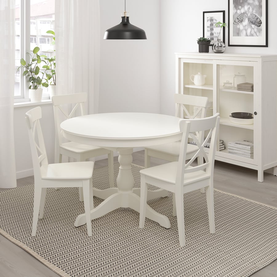INGATORP Table extensible, blanc 110/155 cm IKEA