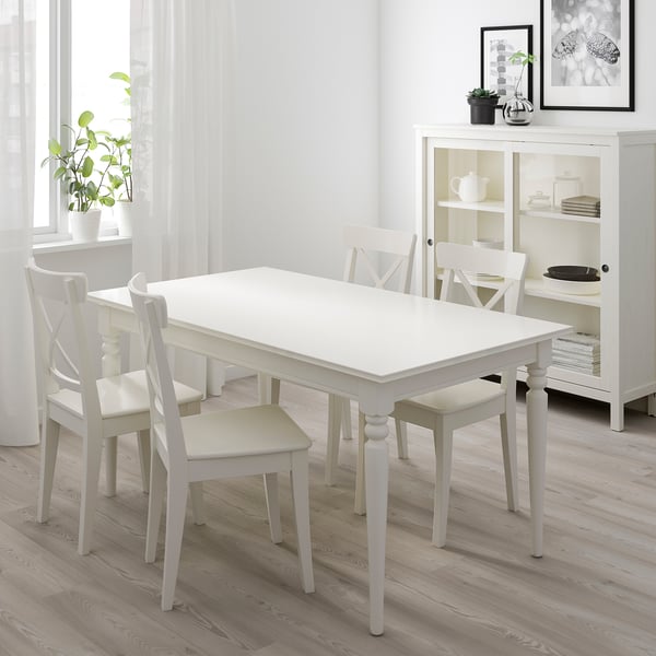Ingatorp Table Extensible Blanc 155 215x87 Cm Ikea
