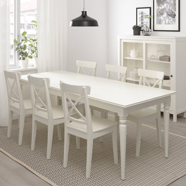 Ingatorp Table Extensible Blanc 155 215x87 Cm Ikea