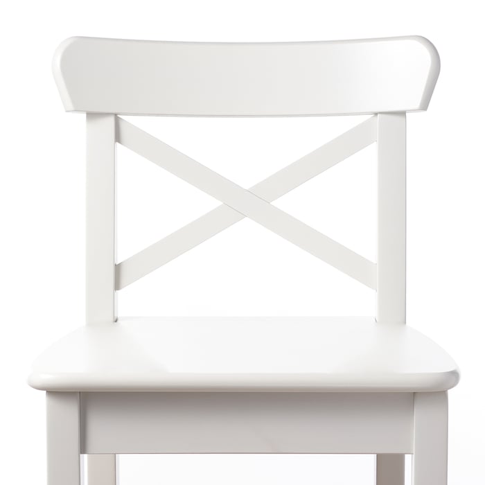 INGOLF Chaise de bar, blanc, 74 cm IKEA