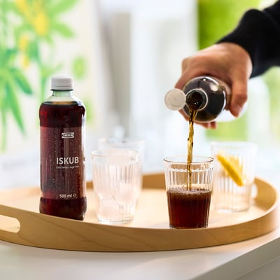 ISKUB Boisson gazeuse, goût cola sans sucre, 500 ml