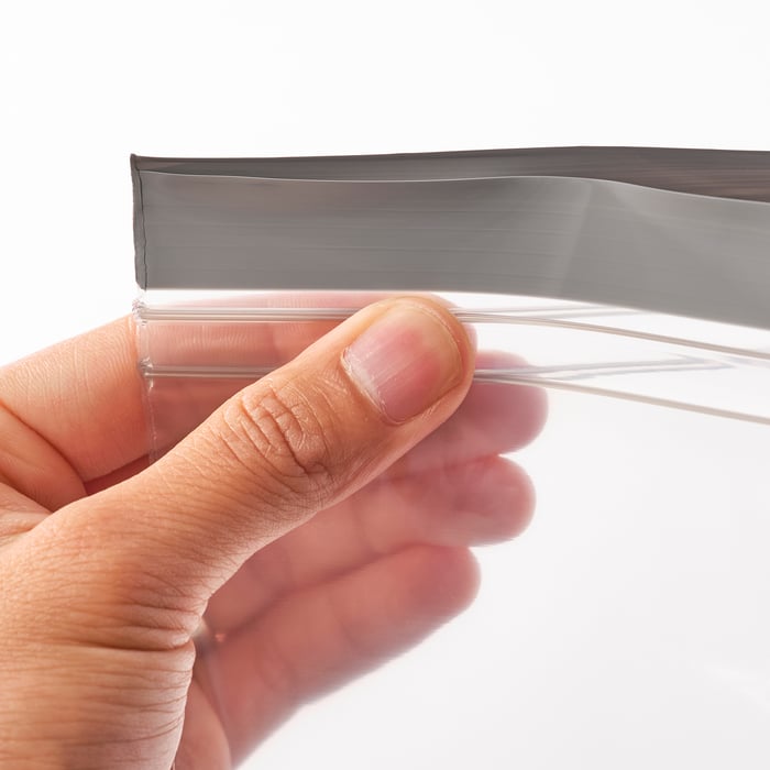 ISTAD Sac refermable, gris/blanc IKEA