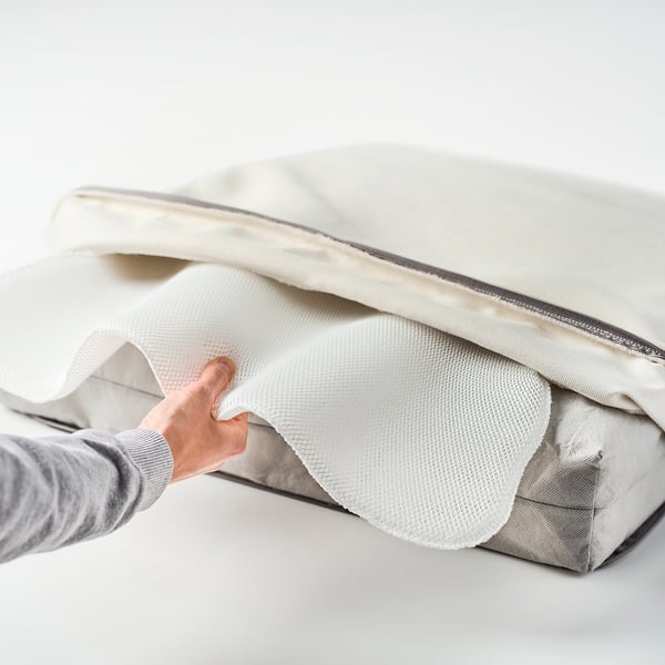 JÄRPÖN/DUVHOLMEN Coussin d'assise, extérieur - blanc - IKEA