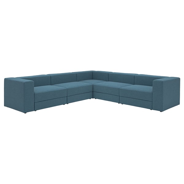 JÄTTEBO Canapé d'angle modulaire, 6 places, Axvall bleu gris foncé