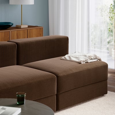 JÄTTEBO Canapé modulable 4,5 places, Samsala brun foncé