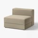 Chaise JÄTTEBO, beige, tissu, douce, siège d’angle.