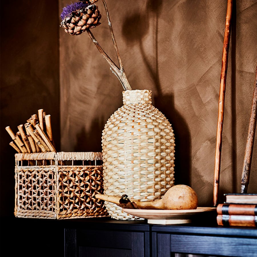 KAFFEBÖNA Vase décoration, bambou, 60 cm, matériau durable IKEA