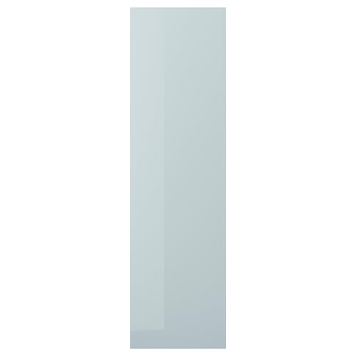 Panneau de recouvrement gris-bleu brillant KALLARP, forme rectangulaire, design moderne.