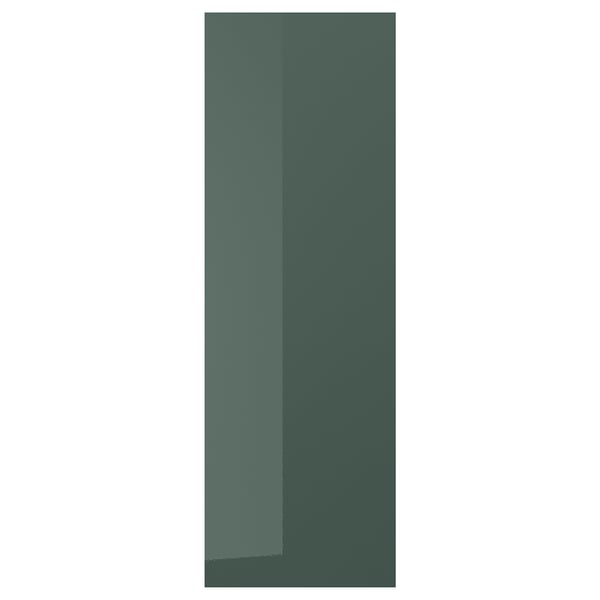 KALLARP : porte d’armoire rectangulaire brillante, gris verdâtre. Fabriqué à partir de plastique recyclé, design moderne.