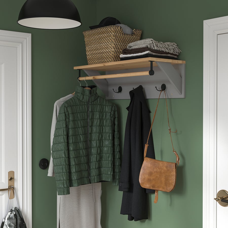 KALLS tag re Chapeaux Gris 80 Cm IKEA kalls-tag-re-chapeaux-gris-80-cm-ikea