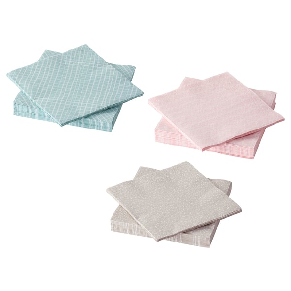 Kejserlig Serviettes En Papier Coloris Assortis 33x33 Cm Ikea