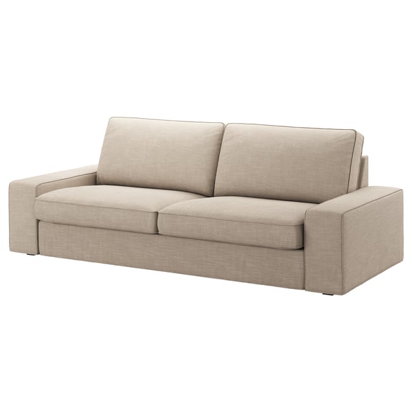 kivik canape 3 places hillared beige ikea