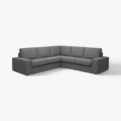 KIVIK Canapé d'angle, 4 places, Tallmyra gris moyen