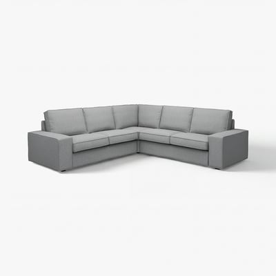 KIVIK Canapé d'angle, 4 places, Tibbleby beige/gris