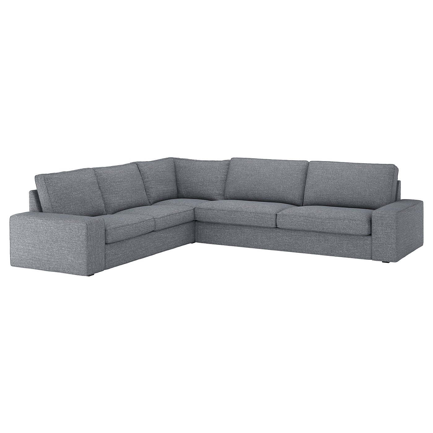 Kivik Canape D Angle 5 Places Lejde Gris Noir Ikea