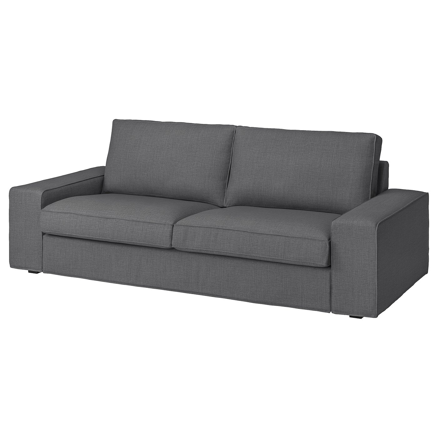 kivik housse canape 3 pl skiftebo gris fonce ikea