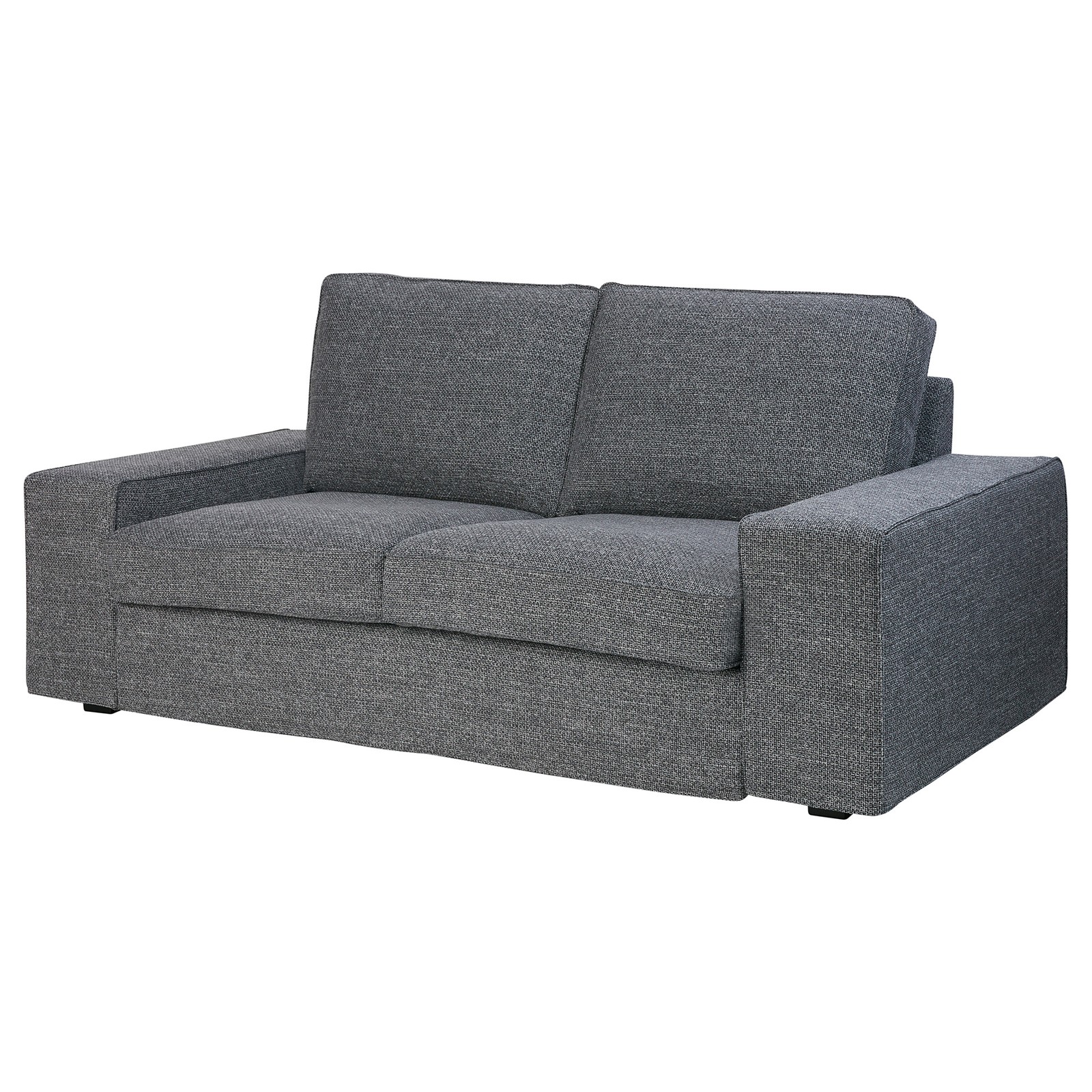 KIVIK Housse de canapé 2pla, Lejde gris/noir IKEA